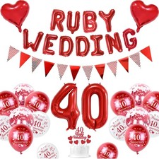 Rubin Hochzeit Luftballons