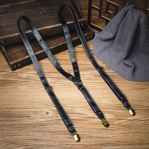 Retro leder drei - leder, clips