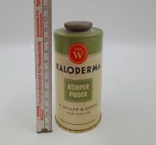 Kaloderma Körperpuder Vintage F.Wolff & Sohn Karlsruhe 12 Cm
