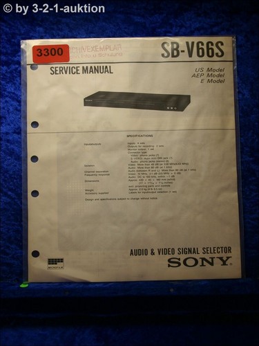 Sony service manual - service,