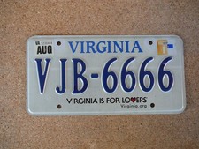 US-Kennzeichen Virginia