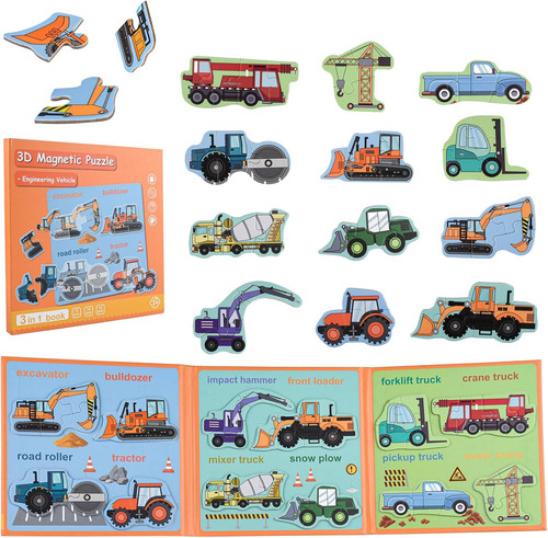Magnetisches puzzle mit - puzzle,