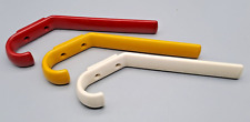 Hewi Garderobenhaken 3er Set Kunststoff rot, gelb, weiß Länge ca.19cm Vintage