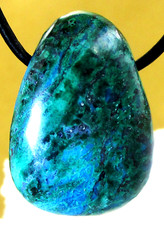 CHRYSOKOLL Trommelstein