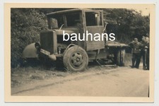 Foto Wehrmacht LKW Unfall Soldaten 2.WK (2384x)