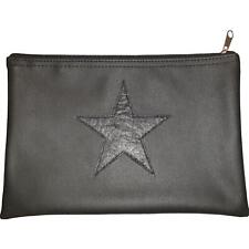 Kosmetiktasche Kunstleder Bankmappe STERN Banktasche Geldtasche A5 Geldbeutel BW