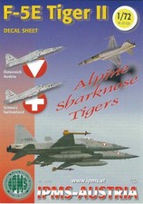 1/72 Decals öster. Bundesheer Northrop F-5E Tiger II IPMS Austria #03029