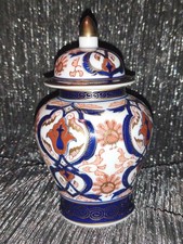 Japan Imari Vase Deckelvase