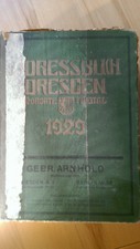1929 Adressbuch DRESDEN