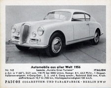 109/35 SAMMELBILD AUTO OLDTIMER TECHNIK  ITALIEN  LANCIA AURELIA GRAN TURISMO