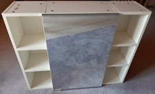 IKEA Badschrank Spiegelschrank weiß groß 3 Glaseinlegeböden + 6 Regalfächer