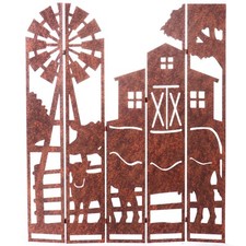 Wunderschöner Sichtschutz*Gartenparavent aus Metall*