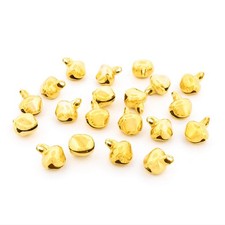 20 Glöckchen 10mm Goldfarben