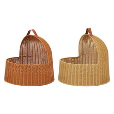 Rattanimitat Katzenbett Nest