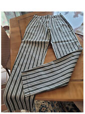 Damen Jeans Gr. 38 Stretch graugrün weiß