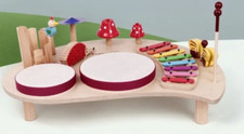 Musiktisch aus Holz für Kinder - 7 Instrumente - schneller Versand aus DE