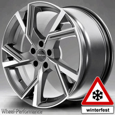 18 Zoll GT5 Alufelgen 7,5x18 5x100 ET40 grau matt poliert für Audi