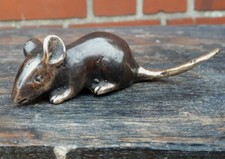 11cm Bronze Metall süße Maus