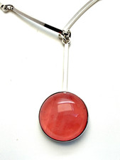Original N.E.From Denmark Collier Halskette Kette Necklace Silber Edelstein  390