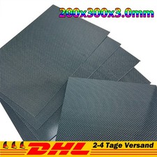 Carbon Platte 3mm / CFK Kohlefaser / Voll Carbon / 200mm x 300mm
