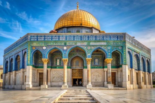Wandbild aqsa moschee - al, -aqsa