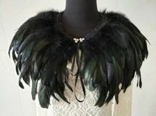 Feder Cape Schal Wickelkragen