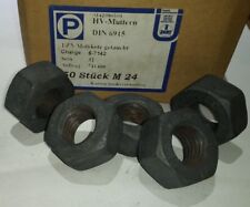Peiner Sechskantmutter M24 DIN6915 HV TZN Feuerverzinkt Molykote Stahlbau 