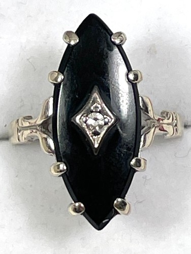 Art deco onyx diamant - art, ring,