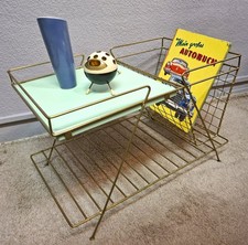 50er Beistelltisch Zeitungsständer Blumenbank Nierentisch STRING retro vintage