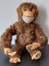 Stofftier Affe Schimpanse  von Hermann 50er Jahre, ca.  45 cm