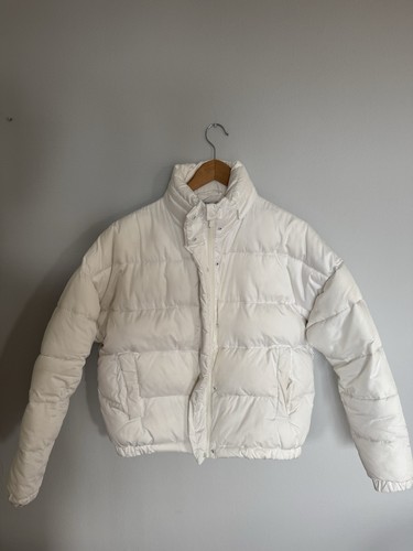 Weiße puffer jacket - weiße,