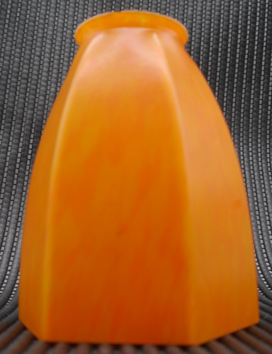 Jugendstil lampenschirm orange - jugendstil,
