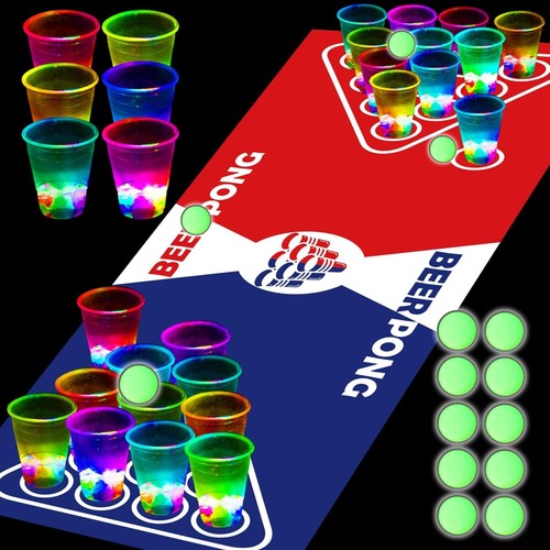 Led beer pong spielset - led,