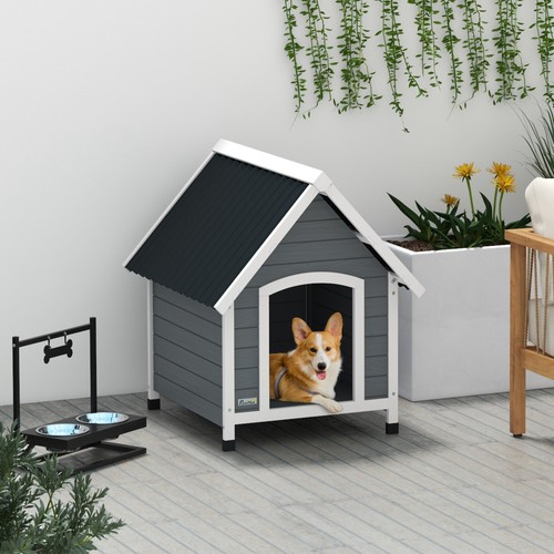 Pawhut hundehütte aus holz - pawhut,