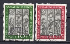Bund 139-140 Marienkirche 1951 komplett gestempelt