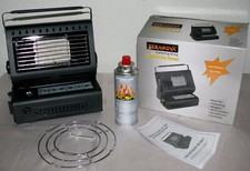 Seranova 2IN1 Mobile Gas Kocher Heizstrahler Heizung Camping Keramik 1,3KW Schwa
