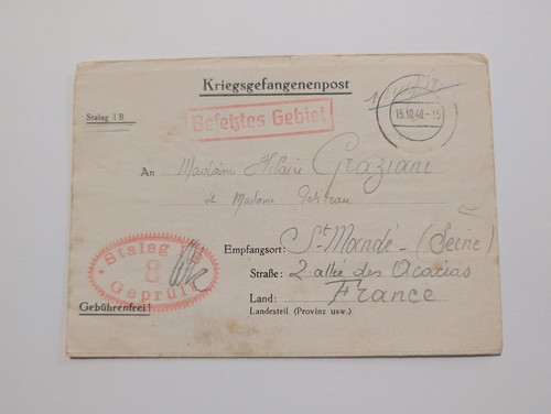 Kriegsgefangenen post beleg - kriegsgefangenen,
