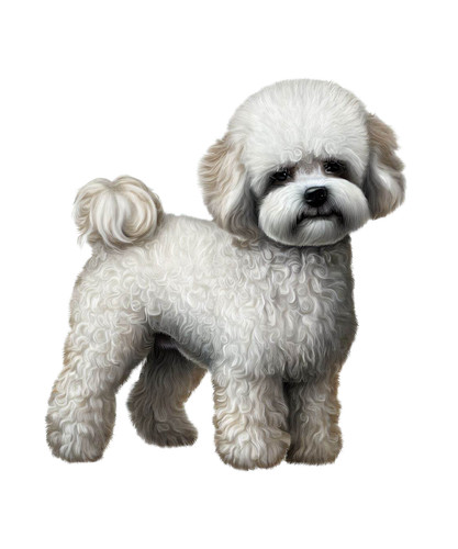 Bichon frisé auto - frisé, aufkleber