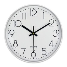 30cm Wanduhr Weiß Schwarz