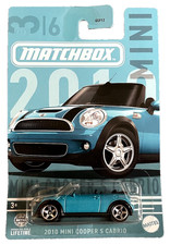 Matchbox 2010 Mini Cooper S Cabrio 3/6 1:58 Modellauto Kinder Spielzeug Serie