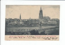 AK 30860,Postkarte,Gruss aus Frankfurt a.M.,Ansicht von der Untermainbrücke,1901