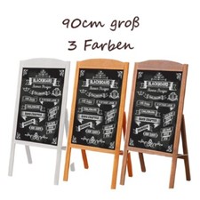 Kundenstopper Werbetafel Stabil Holzaufsteller Kreidetafel mit Zubehör Vintage 