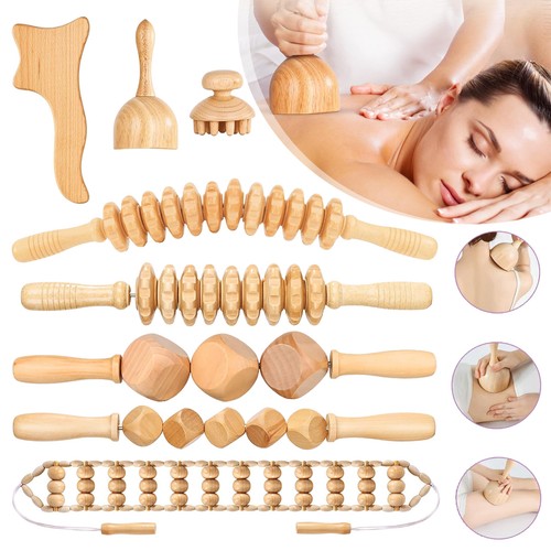 Holzmassage roller - 8, in