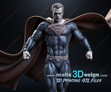 Printed resin superman - resin,