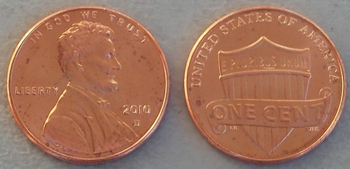 Usa cent lincoln 2010 unz - 1, unz.