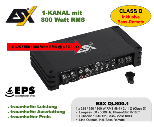 Esx ql800 kanal mono - kanal,