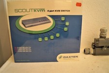 Daxten Scout 4 Port KVM-Umschalter inkl. Zubehörkabel (1014-04K) NEU+OVP