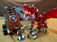 LEGO®  Vikings™ Set 7017 mit Minifiguren und Bauplan - Wikinger Katapult &Drache