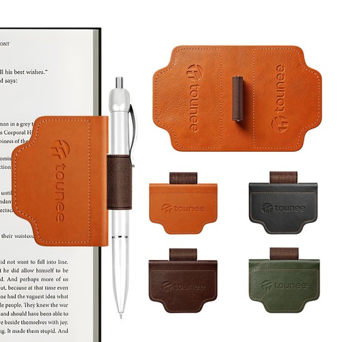 Magnetische lesezeichen leder - magnetische,
