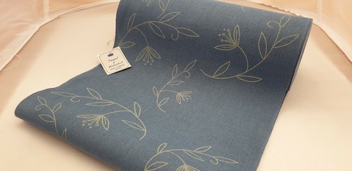 Stickband 100 leinen - ,